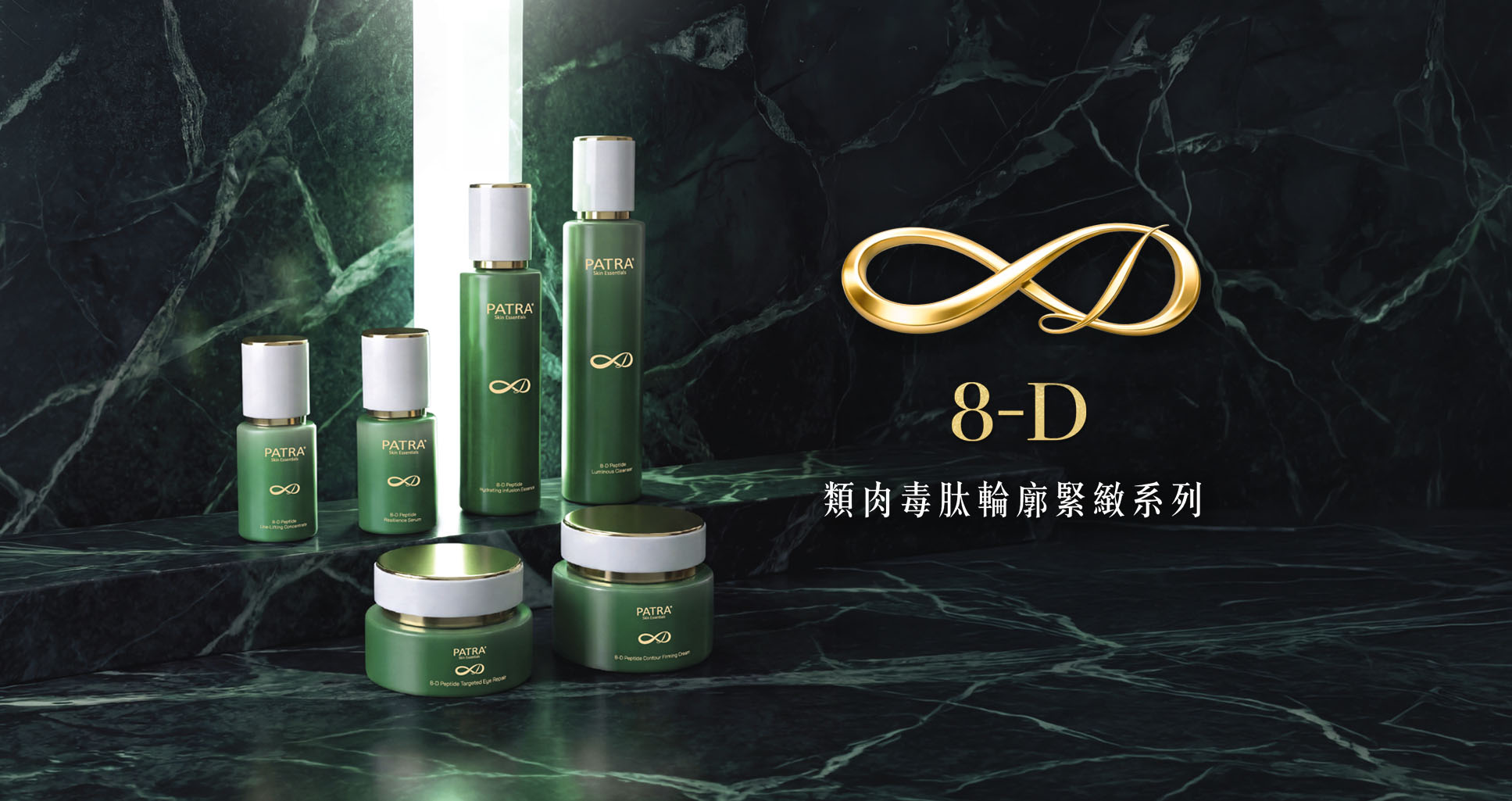 PATRA 8-D 類肉毒肽輪廓緊緻系列，開啟 8 維度立體微雕新紀元